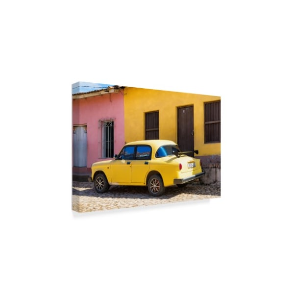 Philippe Hugonnard 'Yellow Car In Trinidad' Canvas Art,30x47